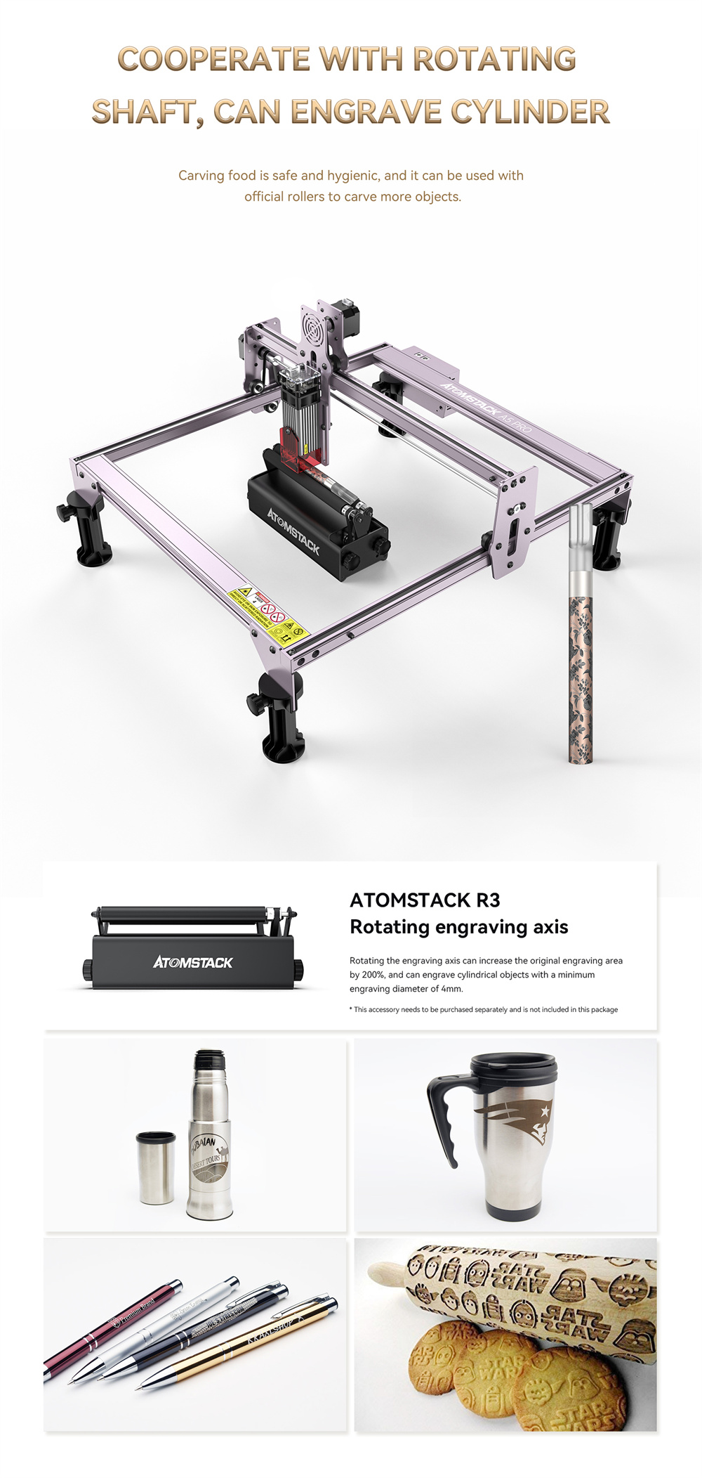 Uumlberholte-ATOMSTACK-A5-PRO-40W-Lasergraviermaschine-mit-55W-optischer-Leistung410x400mm-Flaumlche-2023870-18